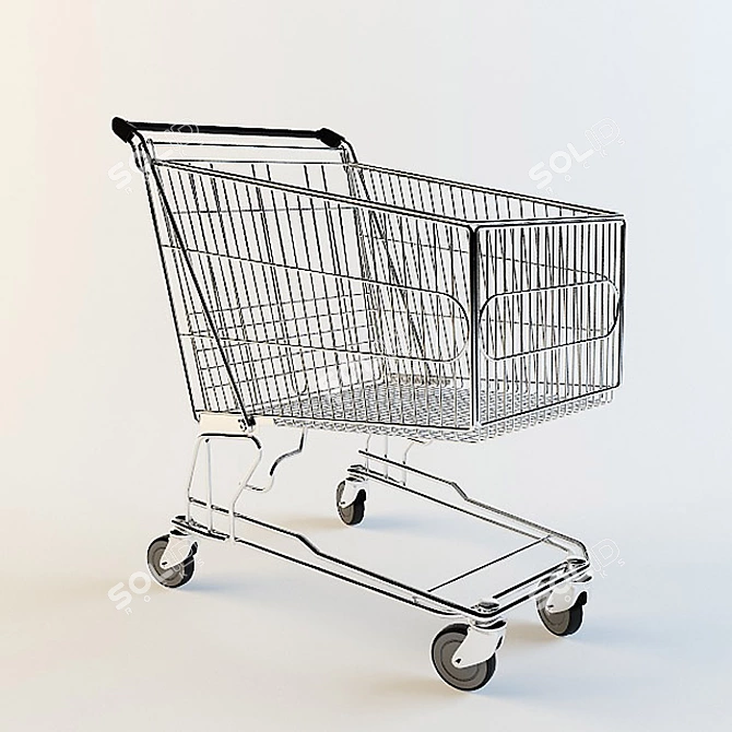 Shop Cart 3D model image 1