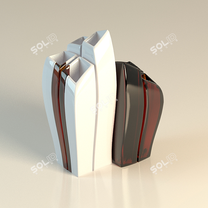 Elegant Decor Vase 3D model image 1