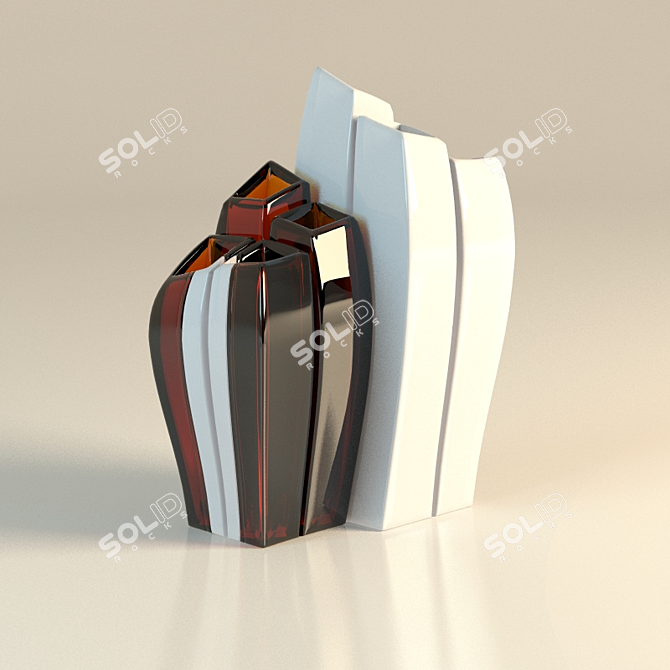 Elegant Decor Vase 3D model image 2