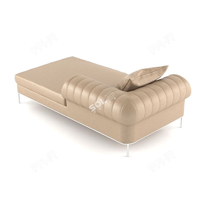 Elegant Busnelli Deja vu Long Chair 3D model image 2