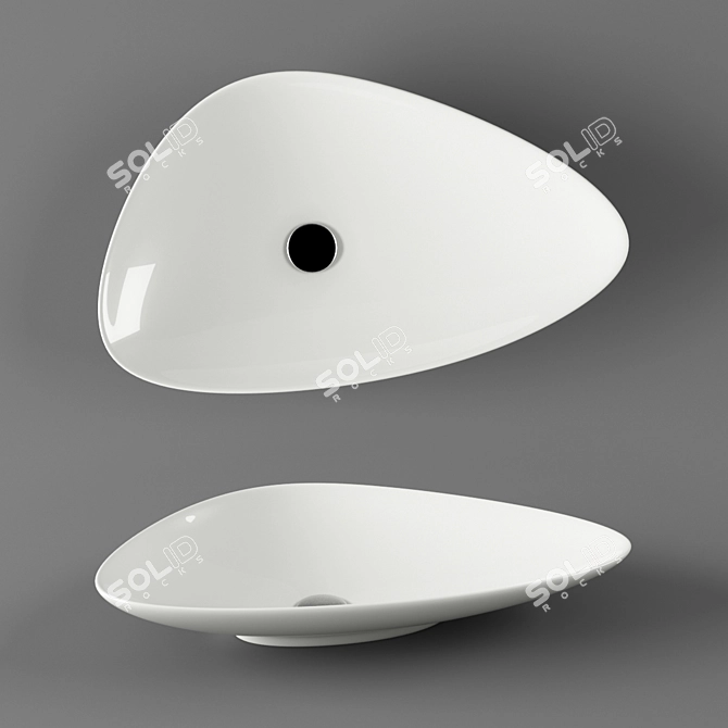 Vitra Piu Due Triangle Sink 3D model image 1