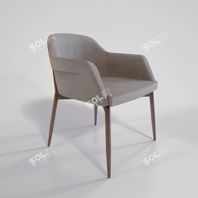 Sleek Billiani Spy Chair 3D model image 1