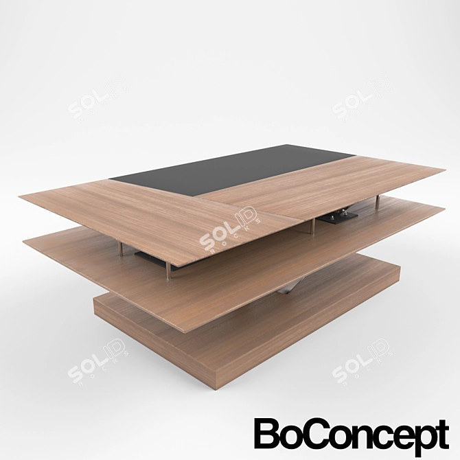 Modern Scandinavian Coffee Table 3D model image 2