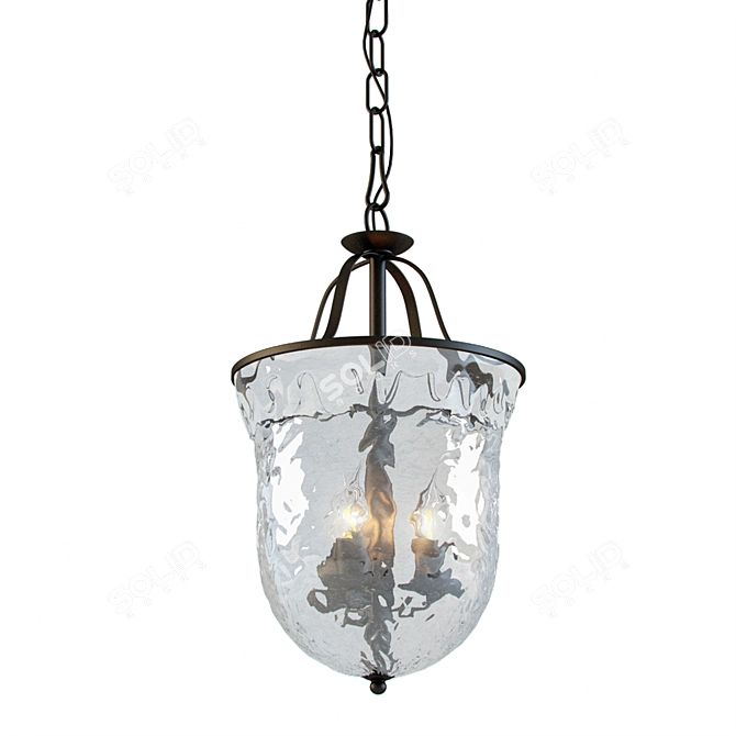 Donolux S110173/3P Pendant Light - Elegant Design, 30.5cm Diameter 3D model image 1