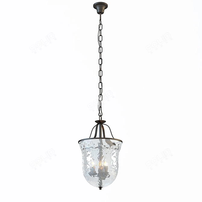 Donolux S110173/3P Pendant Light - Elegant Design, 30.5cm Diameter 3D model image 2