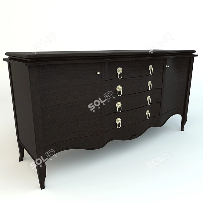 LCI Chest: Modern Italian Design 3D model image 1