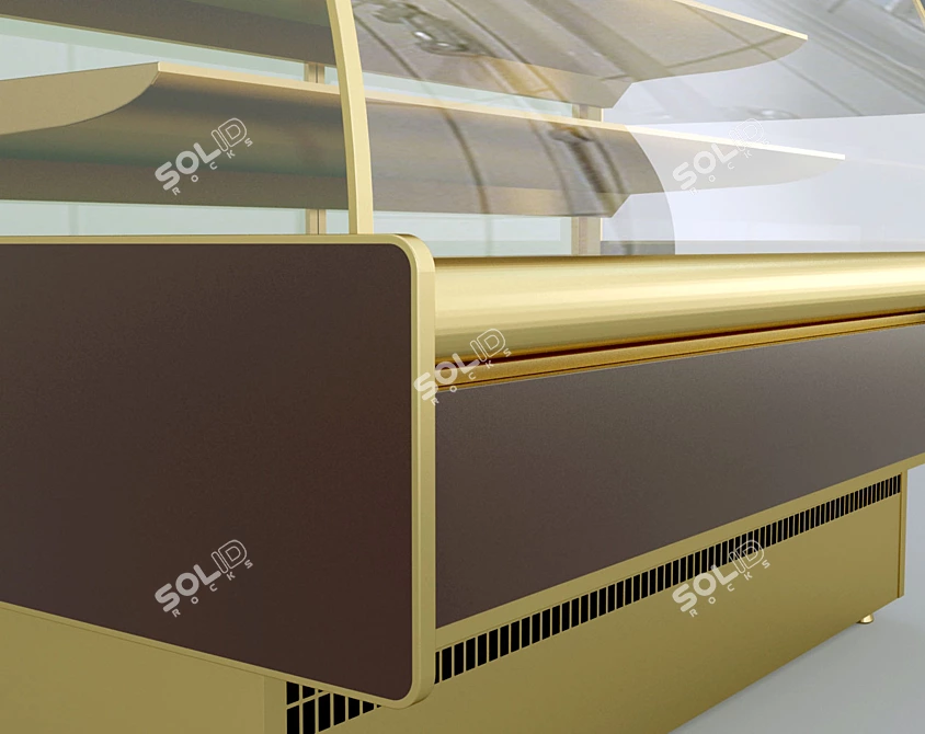 Sleek Display Showcase 3D model image 3