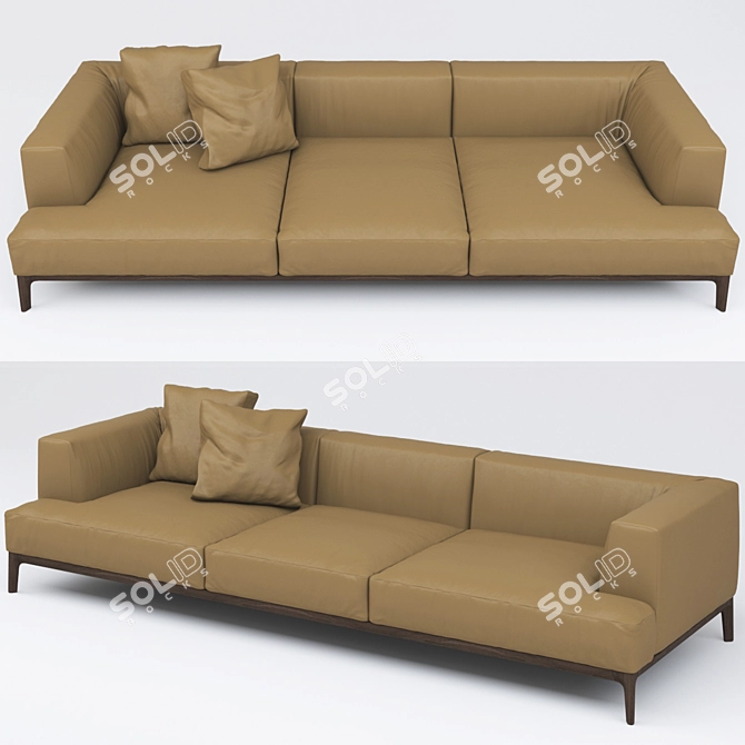 Swing Sofa: Alivar 285cm 3D model image 1