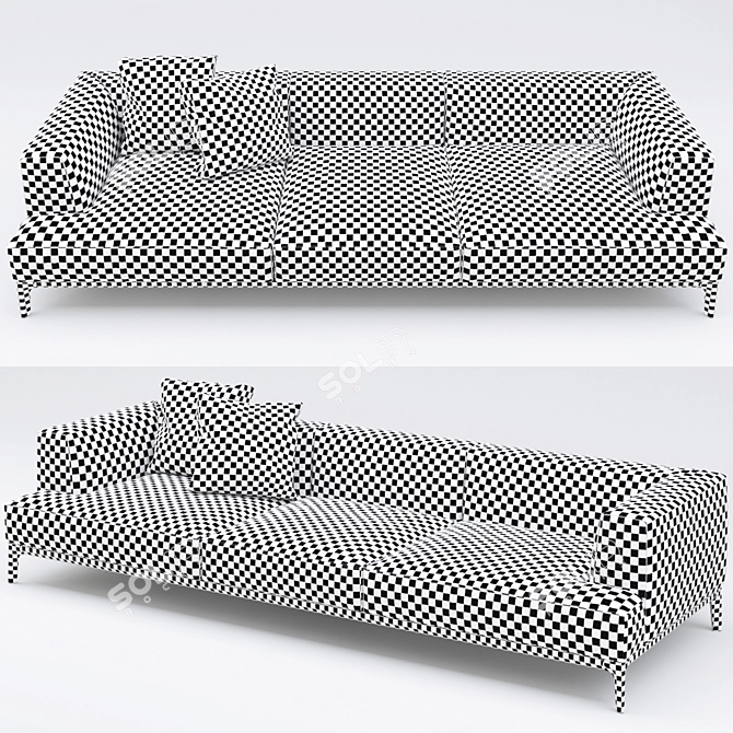 Swing Sofa: Alivar 285cm 3D model image 2