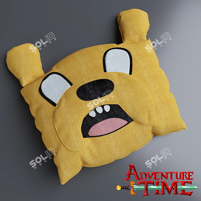 Adventure Time Jake Pillow 3D model image 1