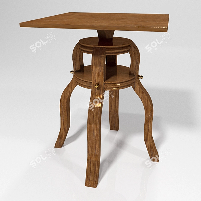 Modern Table Stand 3D model image 1