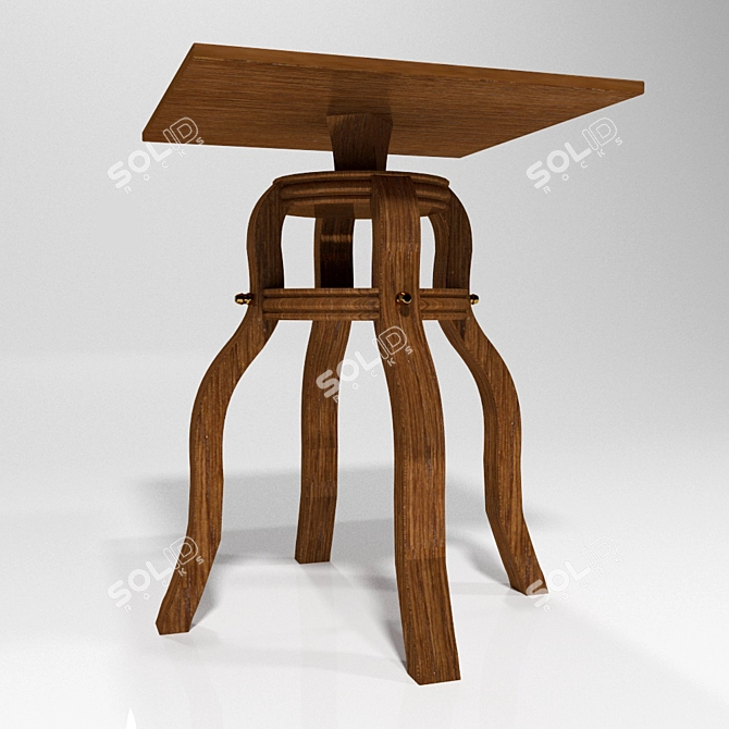 Modern Table Stand 3D model image 2