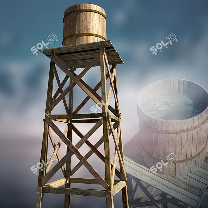 Aqua Tower 3D model image 1