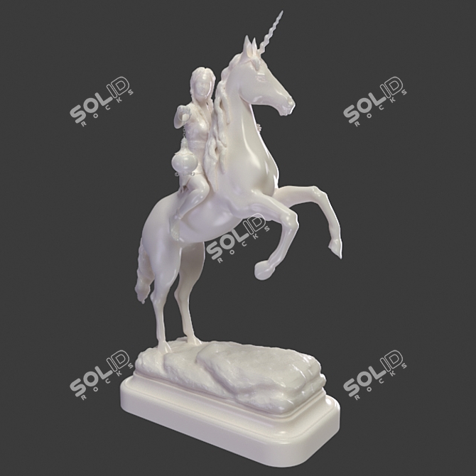 Sentry's Vigil: Miniature Guardian for Desk or Mantel. 3D model image 1