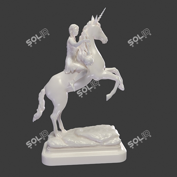 Sentry's Vigil: Miniature Guardian for Desk or Mantel. 3D model image 2