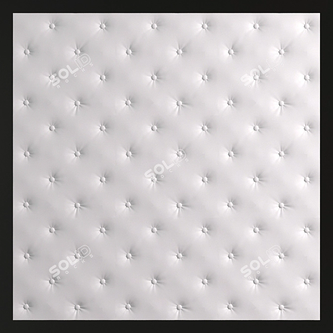 Elegant Embossed Plaster Panel 3D model image 1