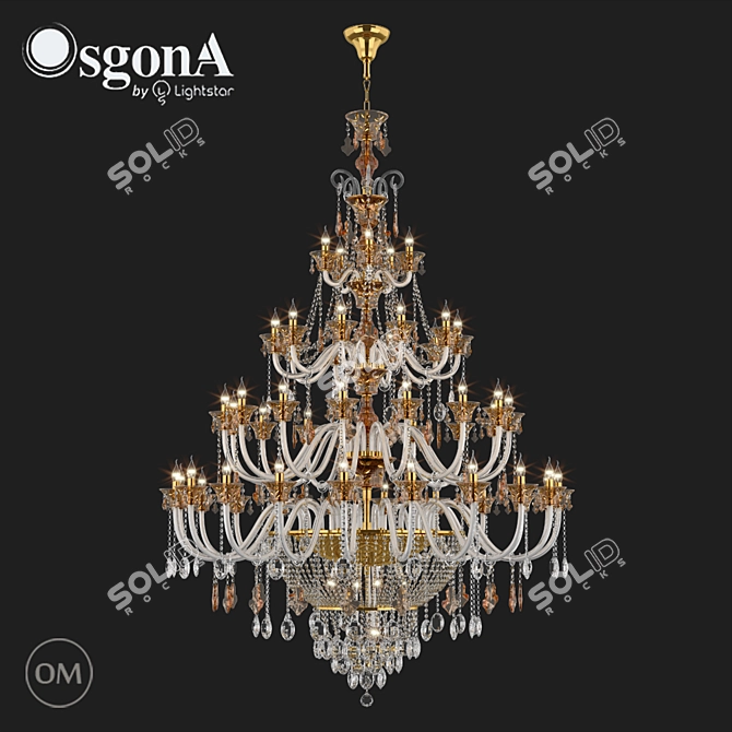 710572 TESORO Osgona: Shine Bright with this Radiant Pendant 3D model image 1