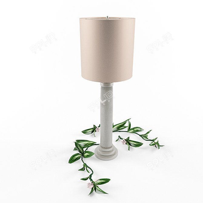 Modern Magazine-Inspired Table Lamp 3D model image 2