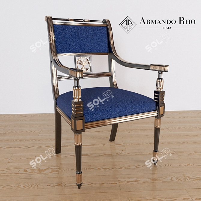 Armando Rho Classic Dining Chair 3D model image 1