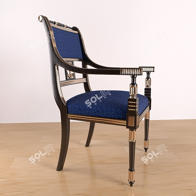 Armando Rho Classic Dining Chair 3D model image 2