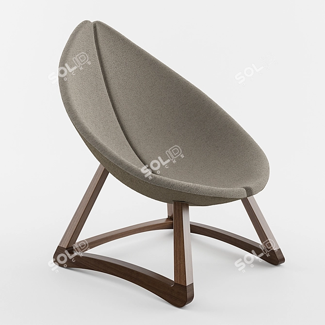 Elegant Minas Chair: Luxurious Comfort 3D model image 1