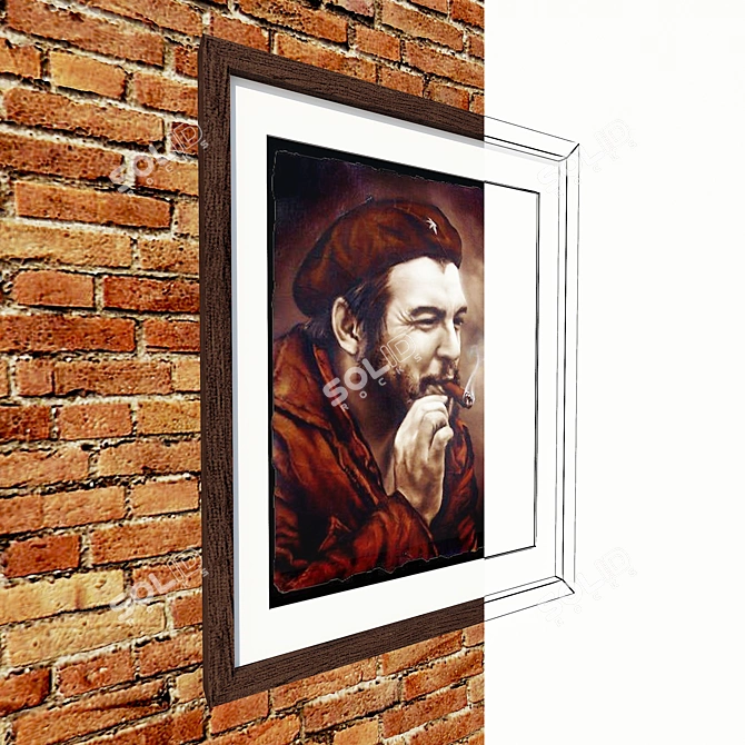 Title: Iconic Che Guevara Portraits 3D model image 2