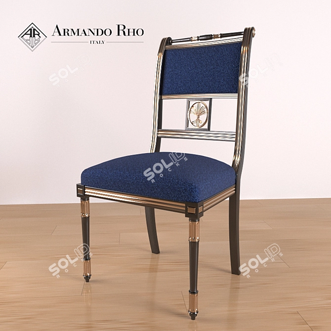 Armando Rho Classic Dining Chair 3D model image 1