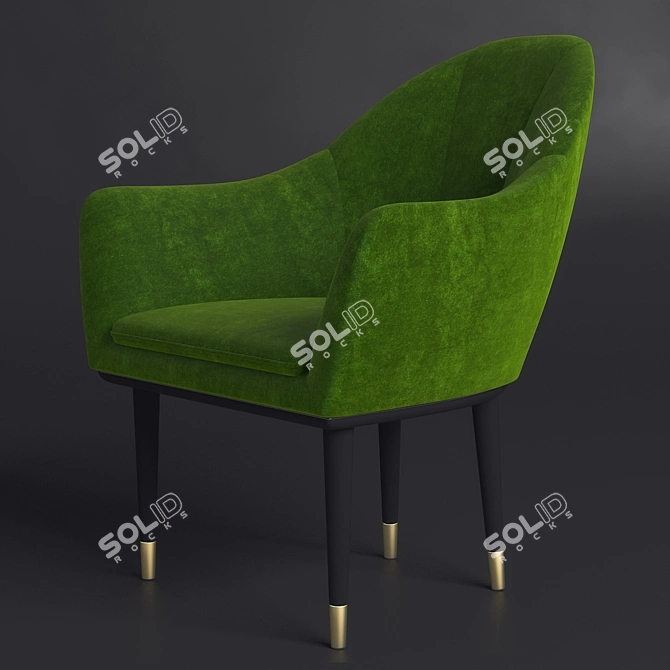 Eco-Friendly Dining Chair 3D model image 1