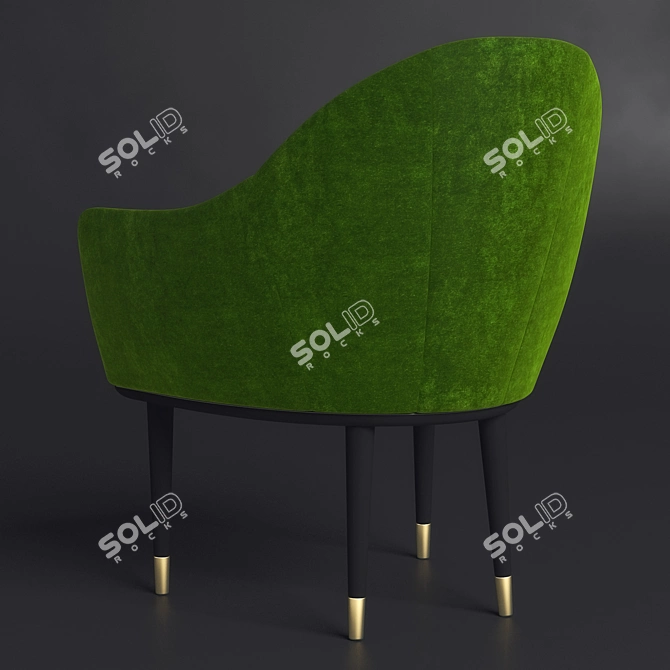 Eco-Friendly Dining Chair 3D model image 2