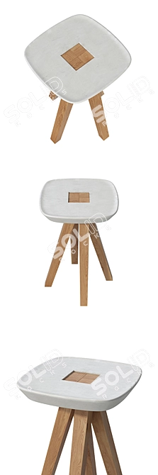 Modern Ydin Inoow Tabouret - Stylish and Versatile 3D model image 1