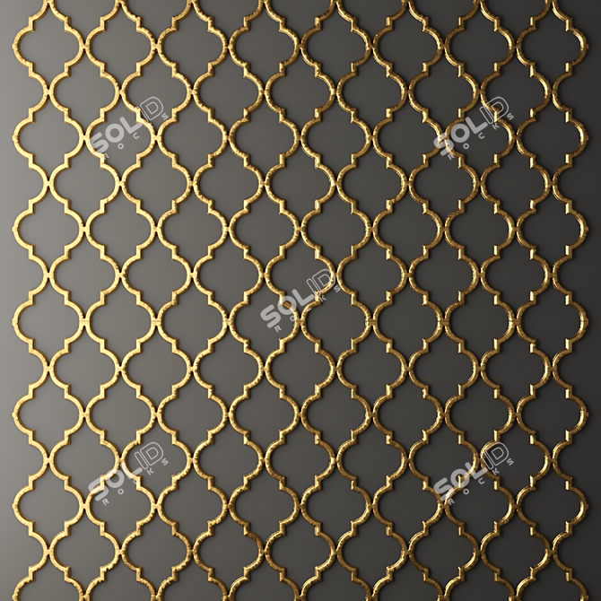 3D Wall Panel Decor 3D model image 1