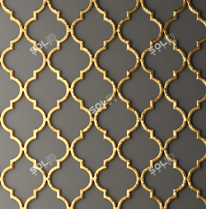 3D Wall Panel Decor 3D model image 2