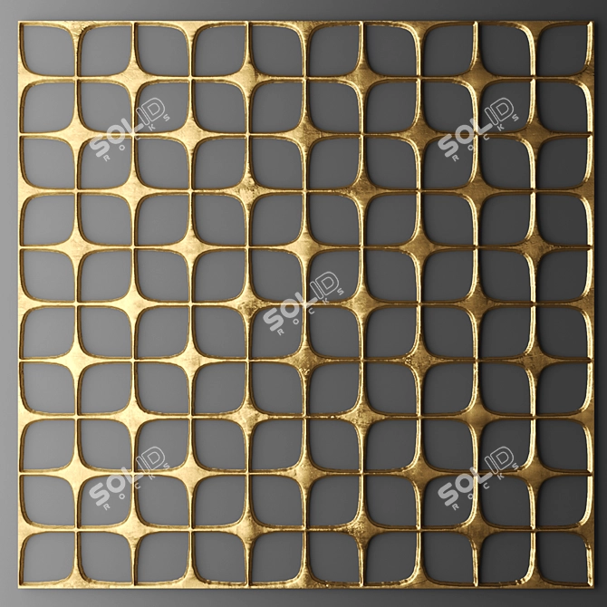 3D Wall Panel Decor 3D model image 1