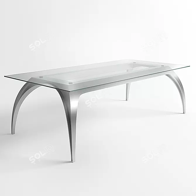 Pininfarina Glass Buffet Table 3D model image 1