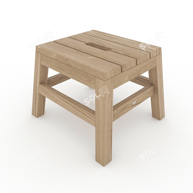 Danish Trip Trap Dania Footstool  3D model image 1