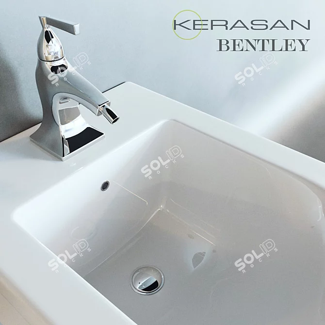 Luxury Suspended Bidet: Kerasan Bentley 3D model image 2