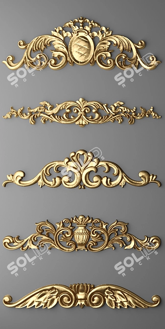 Elegant Embellishments Set 3D model image 3