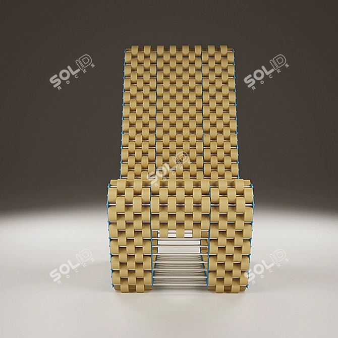 Eco-Friendly Cork Chair 3D model image 2