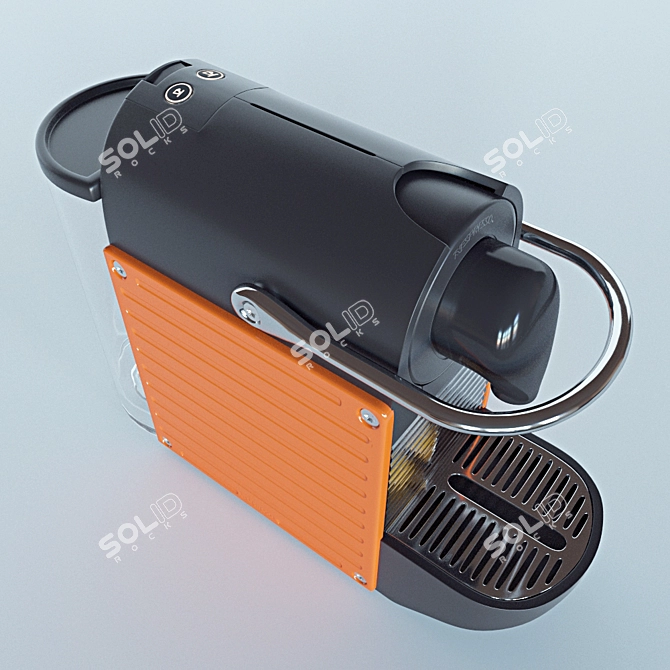 Compact and Stylish Nespresso Pixie Krups 3D model image 3