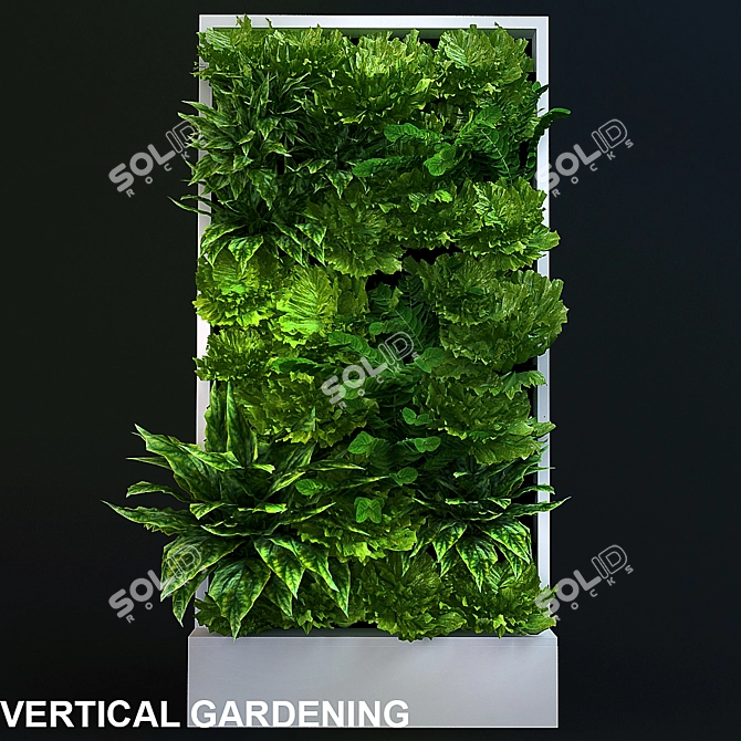 Orliwall Vertical Hydroponic Gardening System 3D model image 1