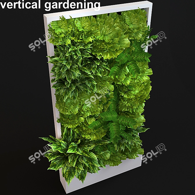 Orliwall Vertical Hydroponic Gardening System 3D model image 2