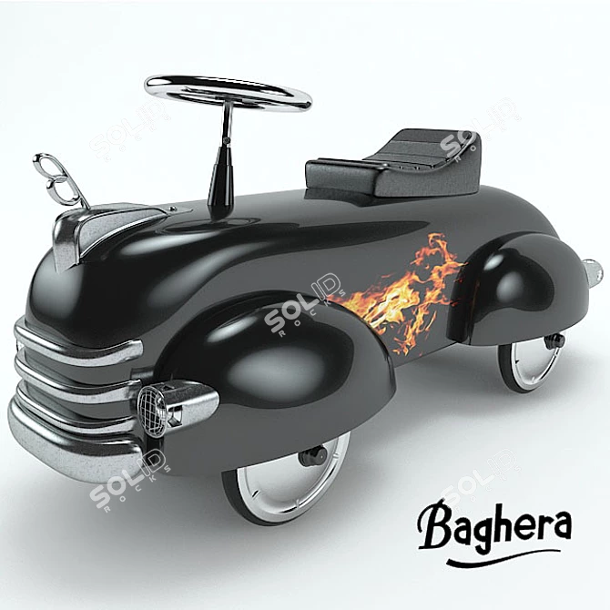 Speed Machine: Baghera's Hot Rod 3D model image 1