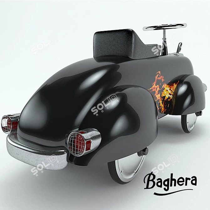 Speed Machine: Baghera's Hot Rod 3D model image 2