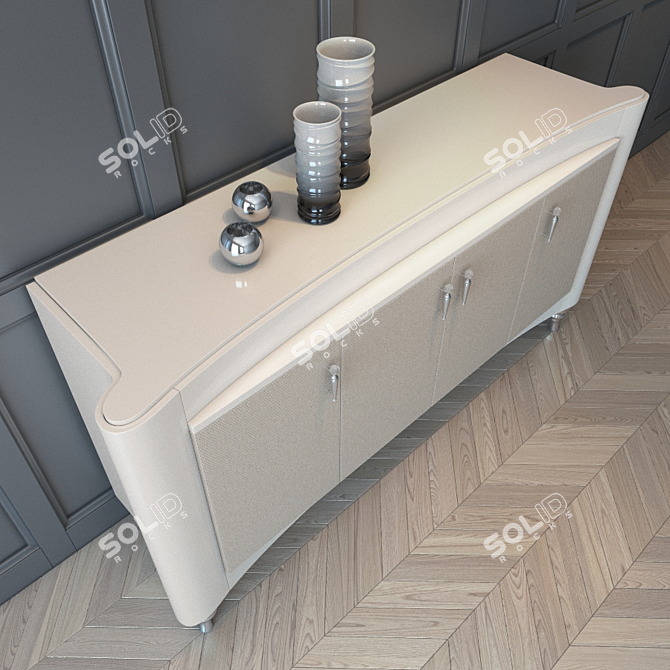 Modern Geometric Sideboard - ReDeco Monte Napoleone 3D model image 2