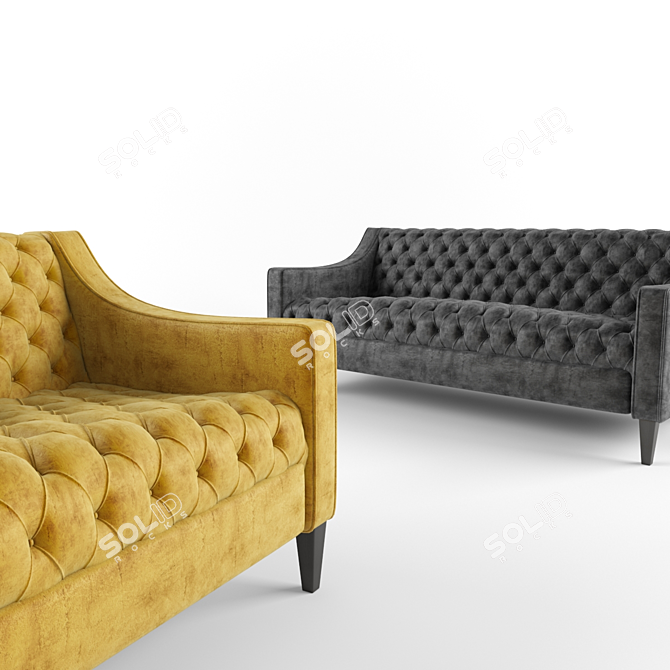 Modern Cambodian Sofa: Stylish and Spacious! 3D model image 3