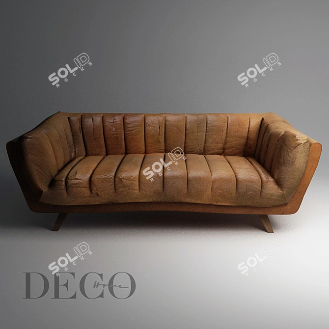Carmel Deco Sofa: Elegant and Comfy 3D model image 1
