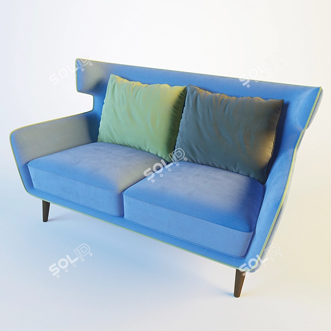 Stellan Modern Fabric Sofa 3D model image 1