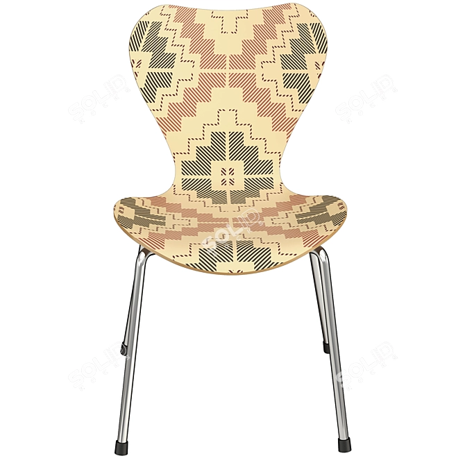 Ethnic Style Chair 3D model image 2