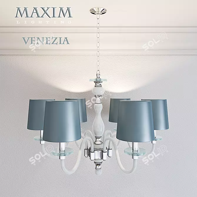 Venetian Elegance 6-Light Chandelier by Maxim Lighting 3D model image 1