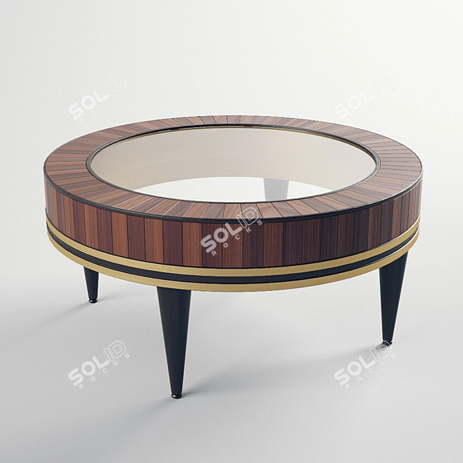 Garda Decor Glass Coffee Table 3D model image 1